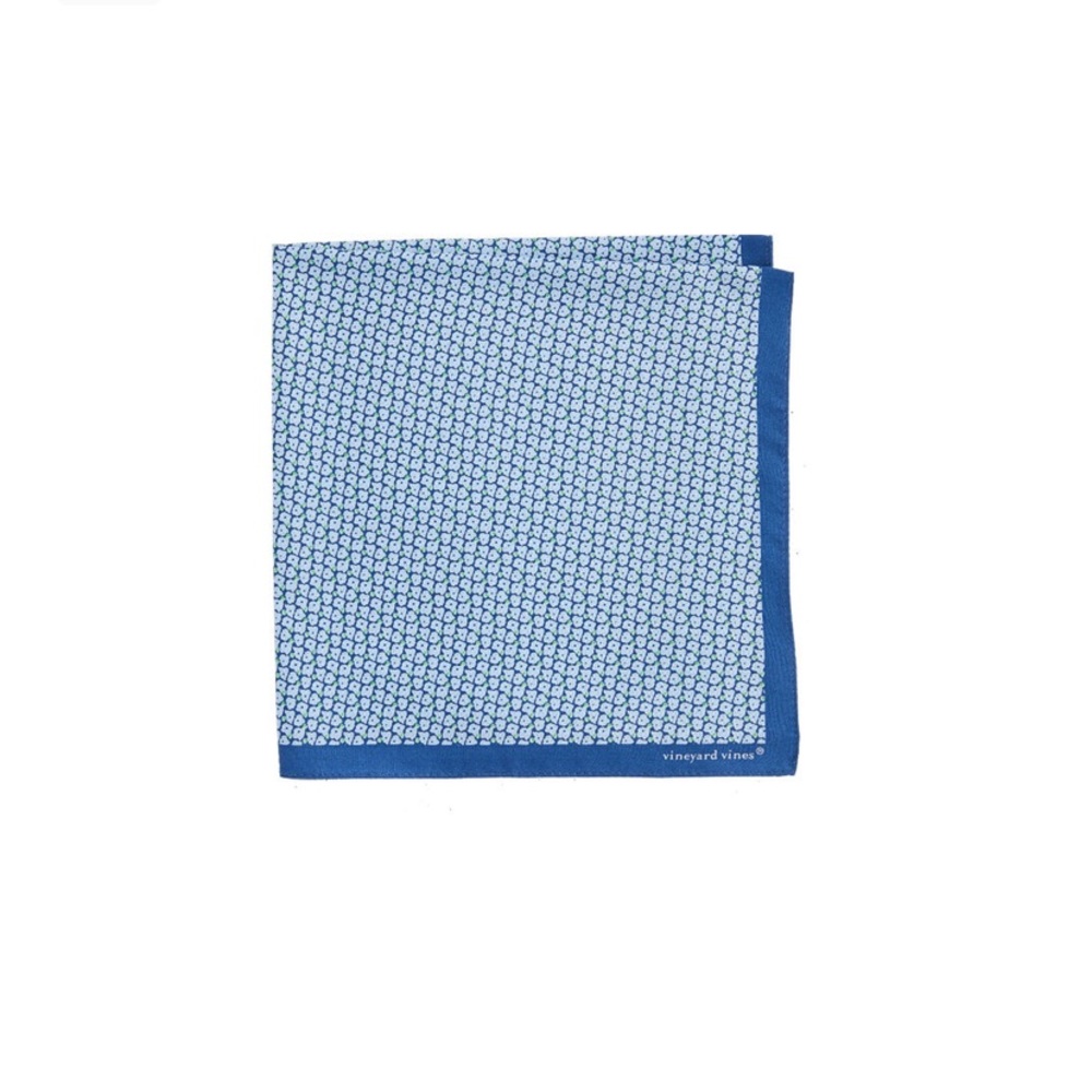 Vineyard Vines silk pocket square hydrangea NWT